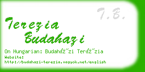 terezia budahazi business card